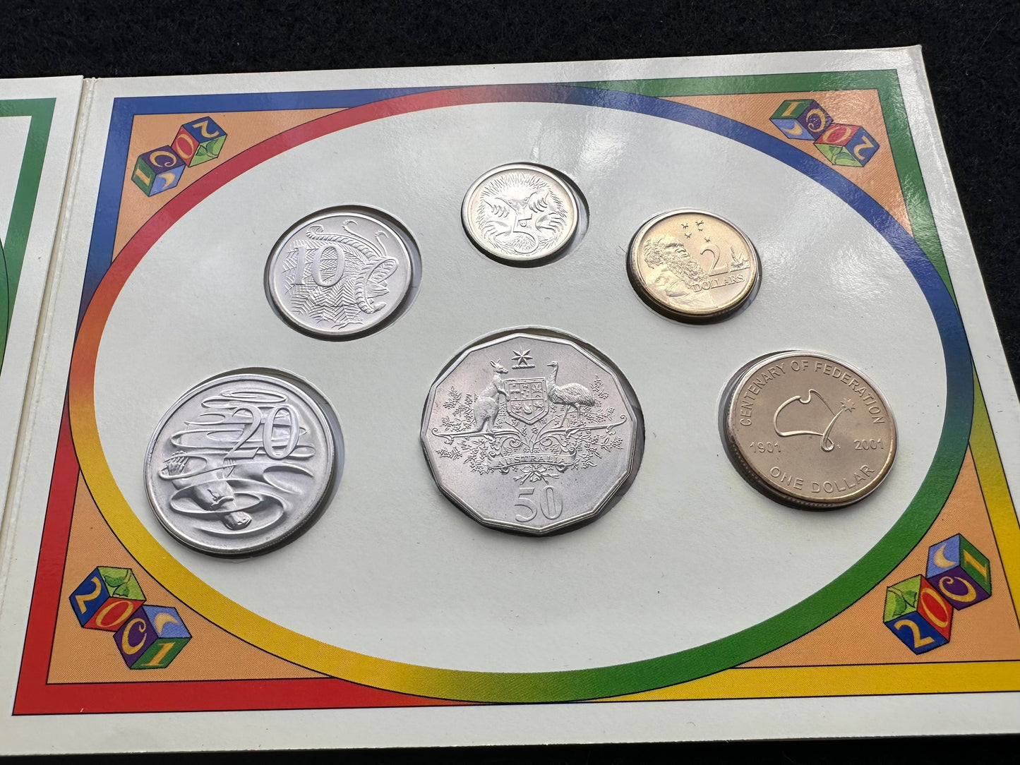 2001 Royal Australian Mint Baby Coin Year Set Uncirculated Six Coins