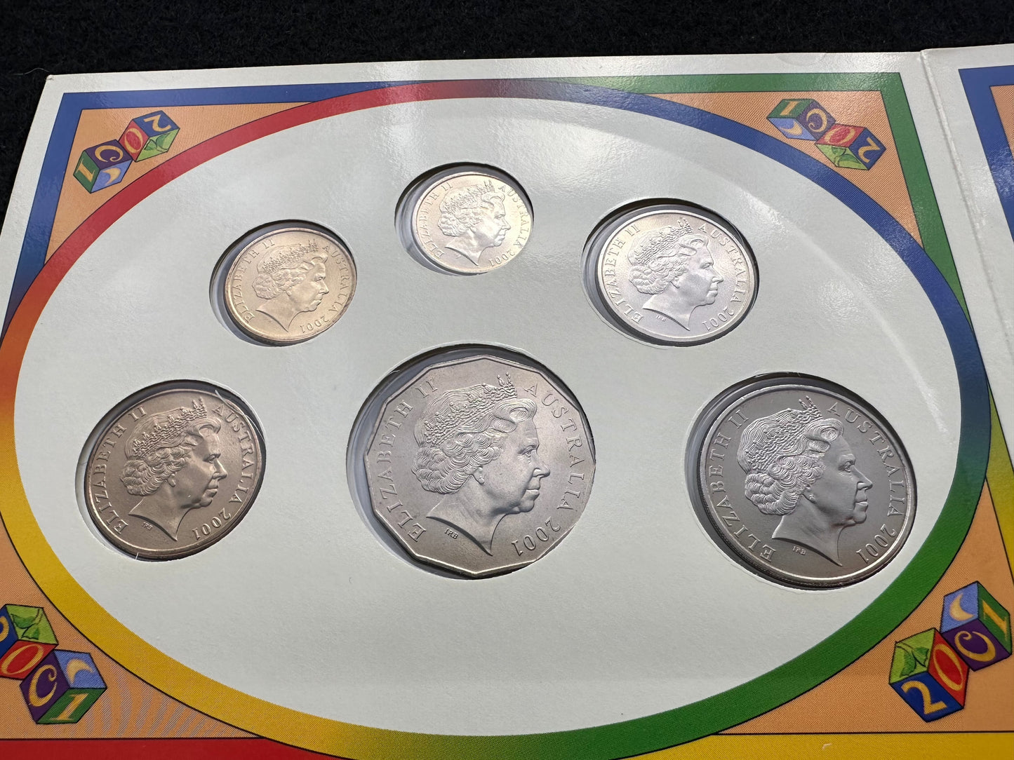 2001 Royal Australian Mint Baby Coin Year Set Uncirculated Six Coins