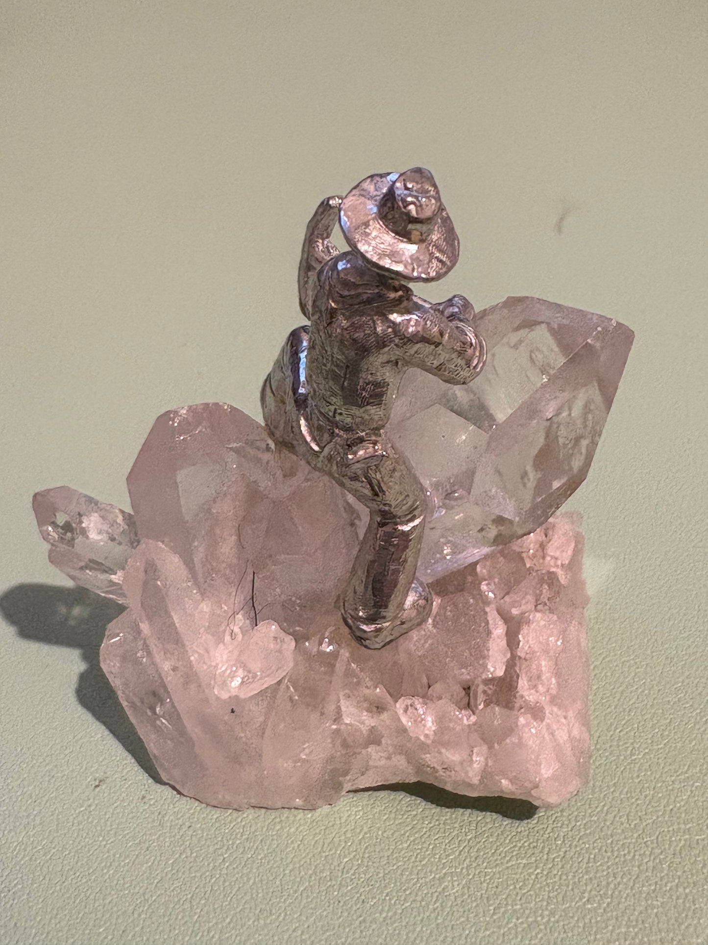 Pewter Gold Prospector with "Pocket Treasure Gold Nugget"