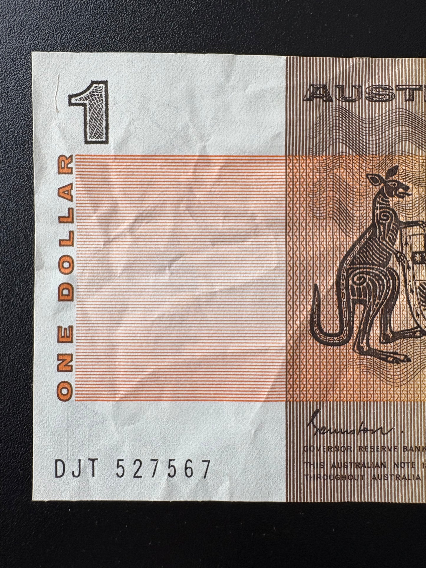 1982 $1 Australia Paper Banknote - Johnston Stone - DJT 527567