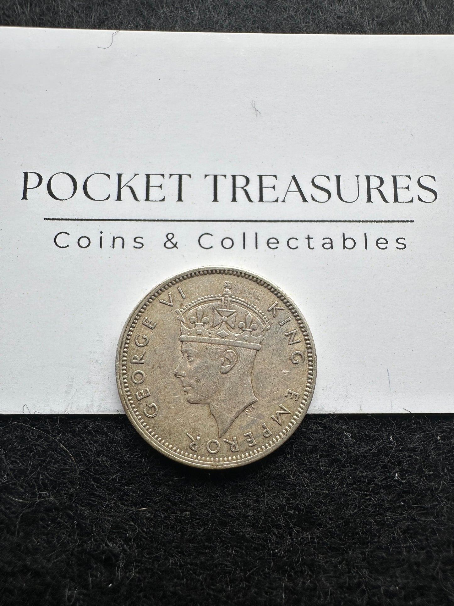 1943 Fiji Shilling - KM# 12a - .90 Silver