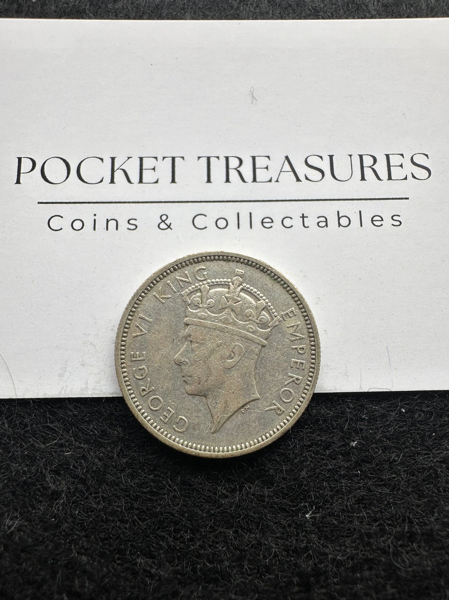 1937 Fiji Shilling - KM# 9 - .50 Silver