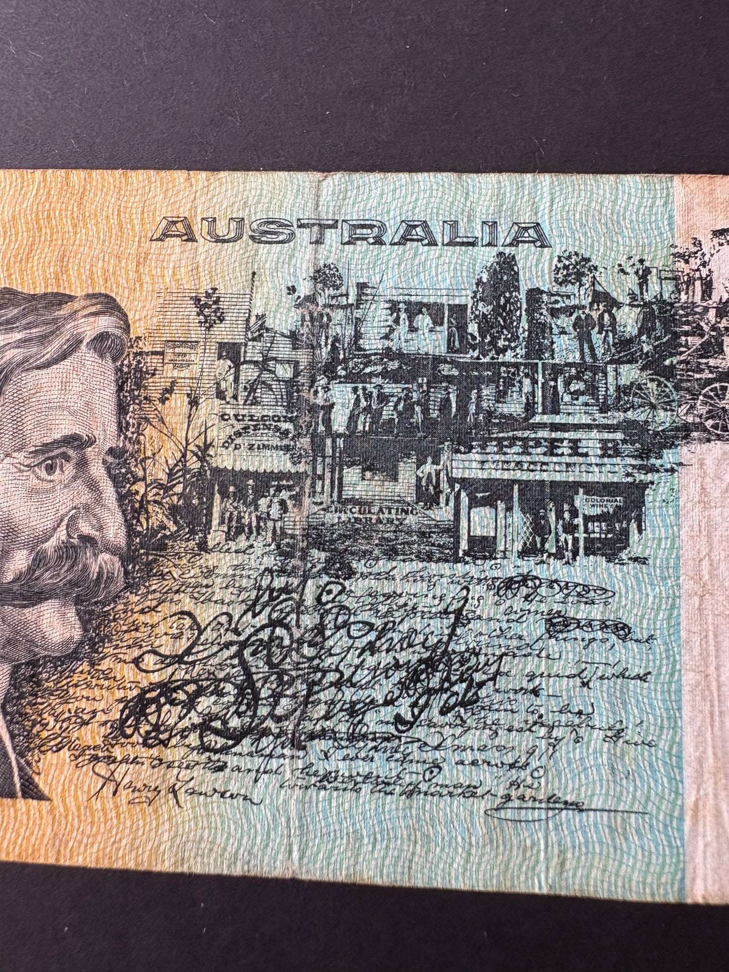 1976 $10 Australia Paper Banknote - Knight Wheeler TKG 351013