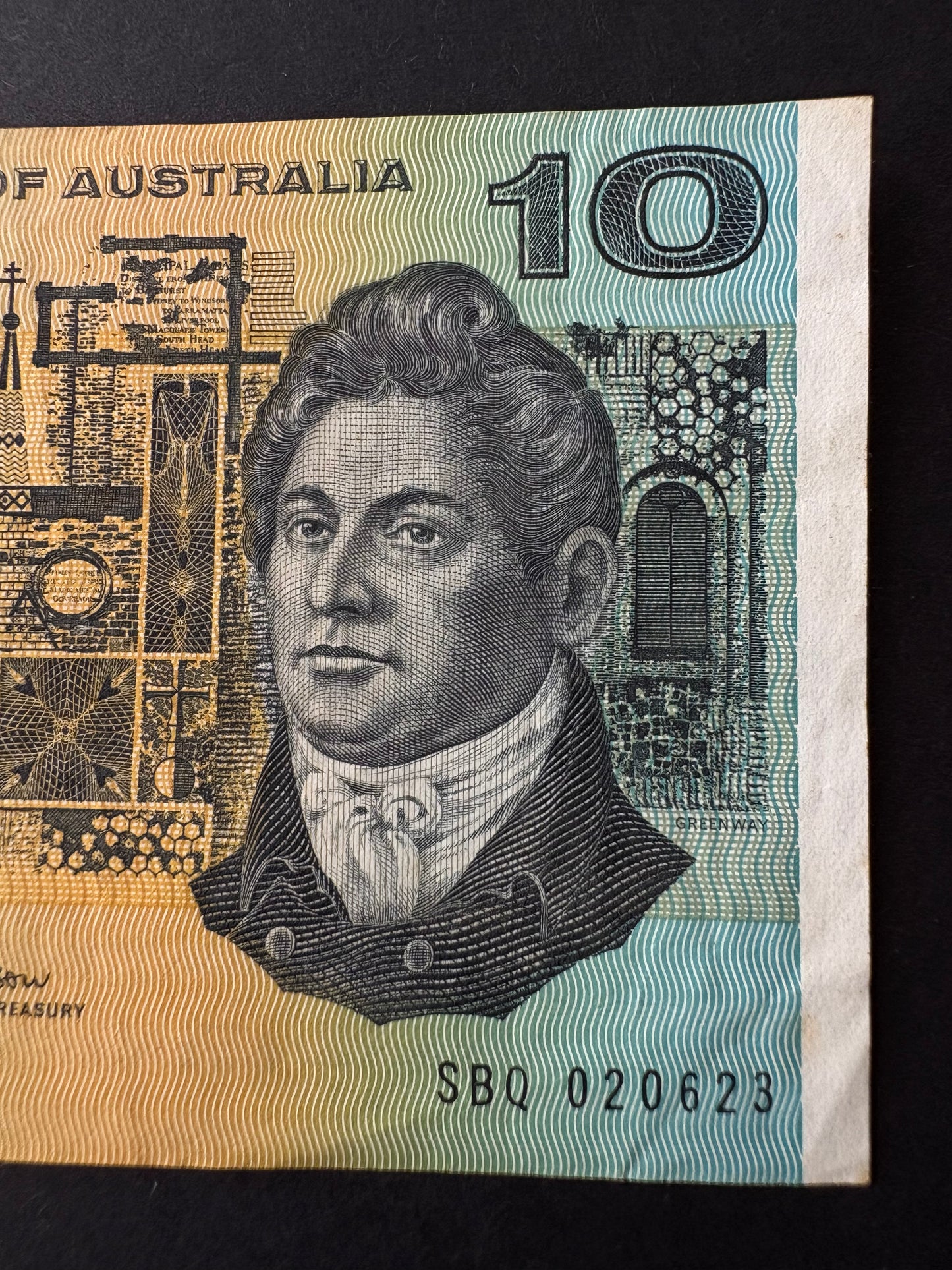 1966 $10 Australia Paper Banknote - Coombs Wilson SBQ 020623