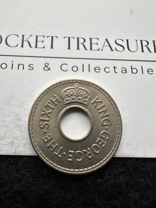 1951 Fiji Half Penny KM# 16