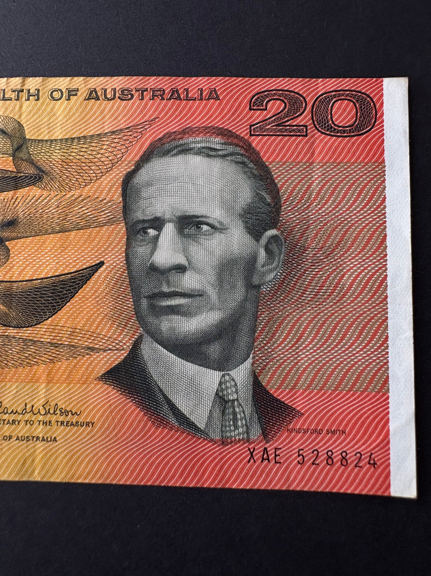 1966 $20 Australia Paper Banknote - Coombs Wilson XAE 528824