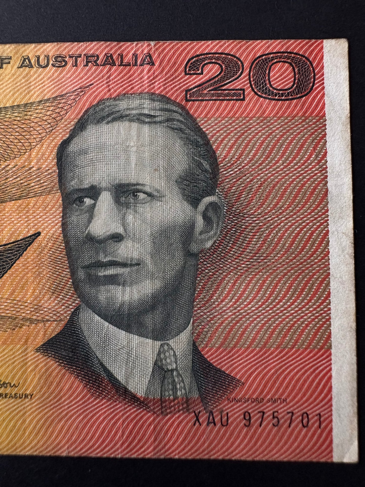 1966 $20 Australia Paper Banknote - Coombs Wilson XAU 975701