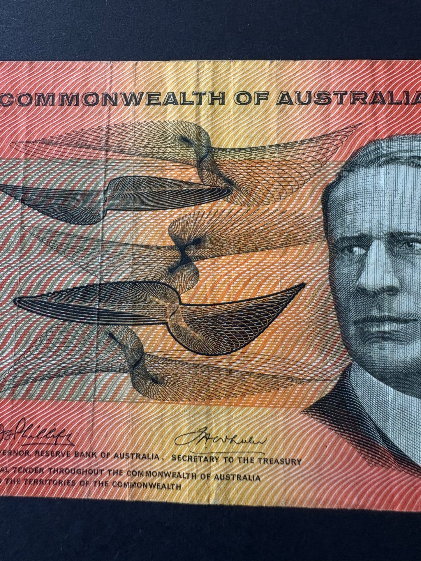 1972 $20 Australia Paper Banknote - Phillips Wheeler XEX 605576