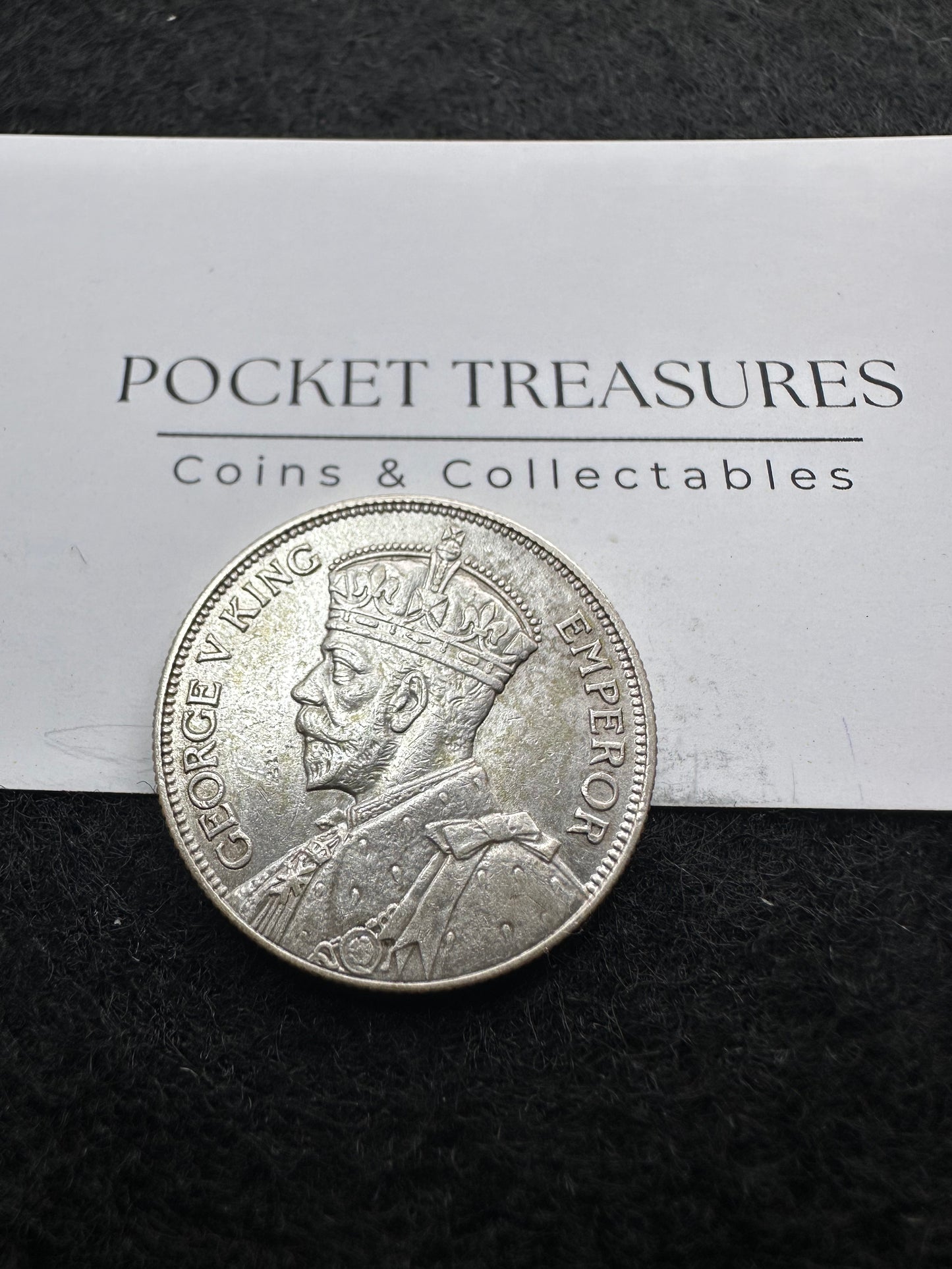 1936 Fiji Florin - KM# 5 - .50 Silver