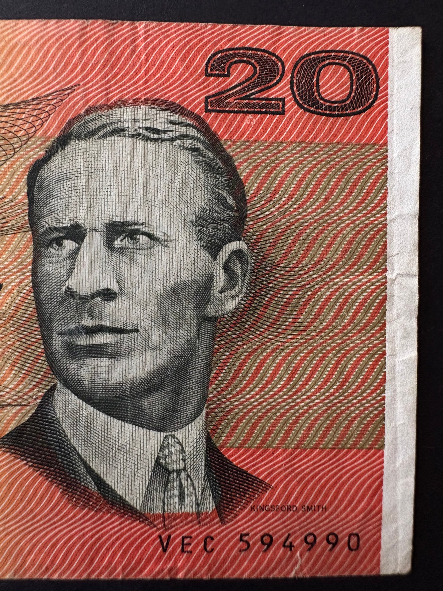 1979 $20 Australia Paper Banknote - Knight Stone VEC 594990