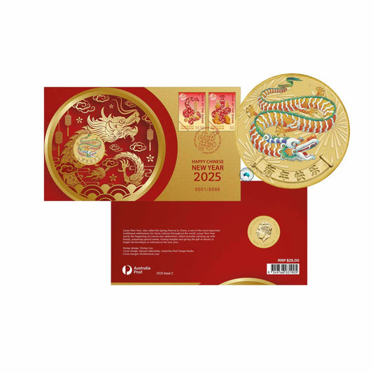 2025 Christmas Island Lunar New Year of the Snake $1 PNC