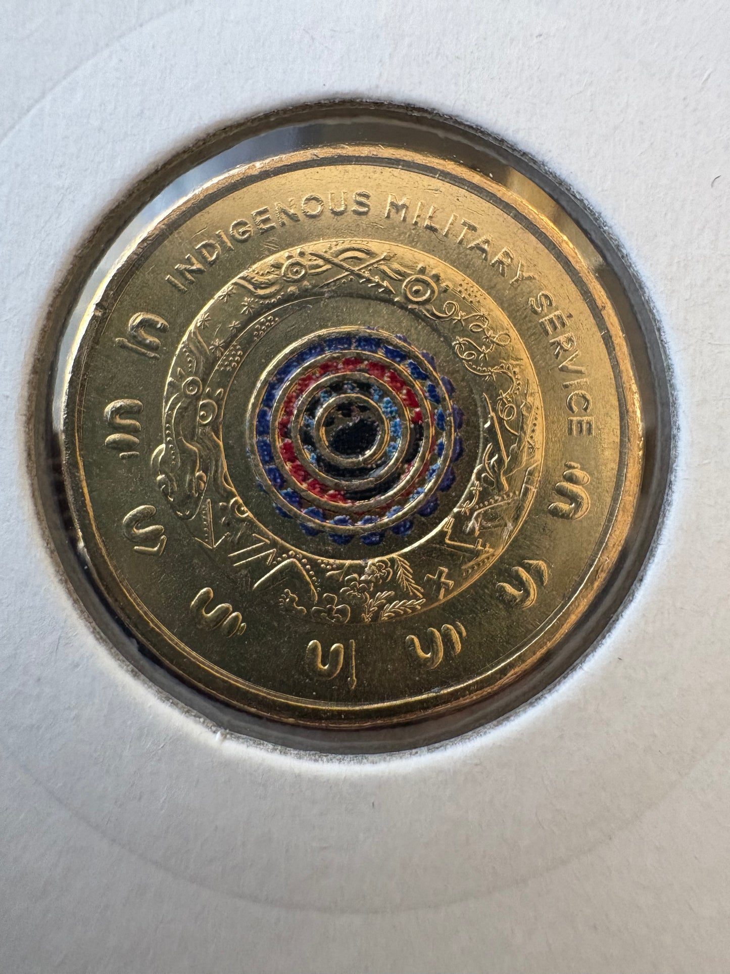 2021 $2 Indigenous Military Service UNCIRCULATED Coloured Coin