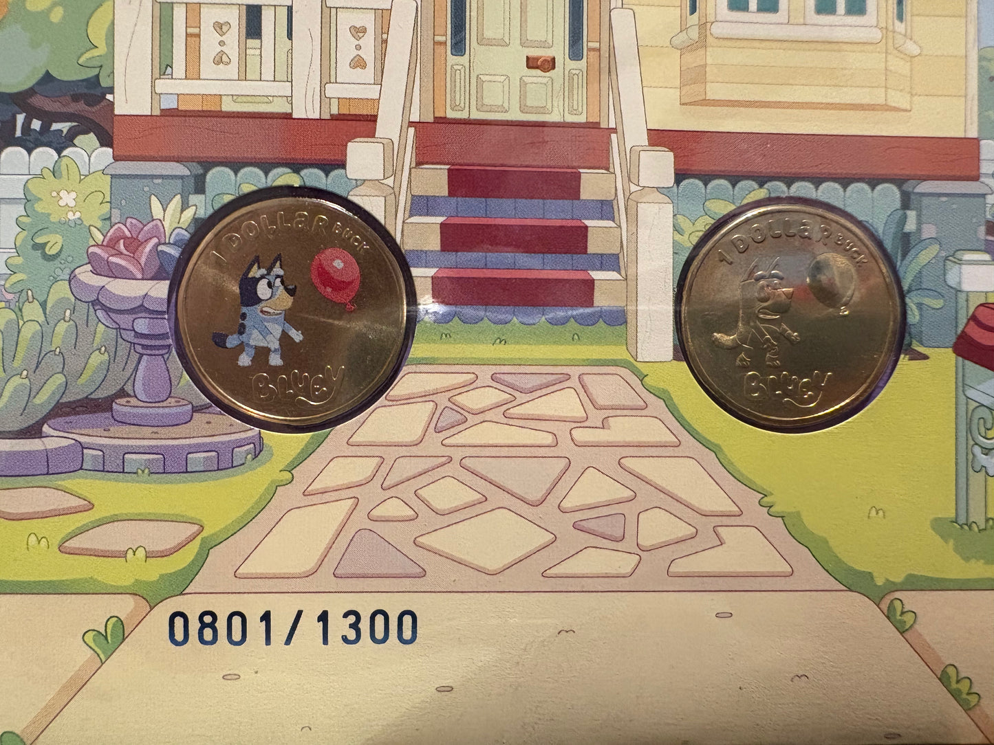 2024 Impressions Bluey Coloured $1 Limited Edition 2-Coin PNC