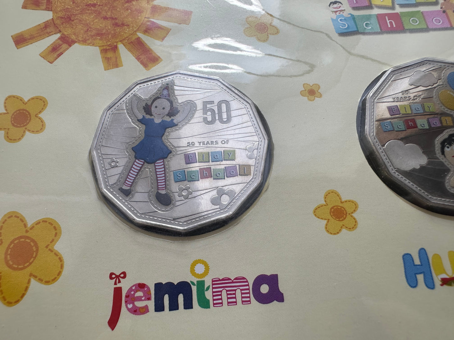 2016 50th Anniversary of Play School 'Jemima & Humpty' 50c Dual Coin PNC