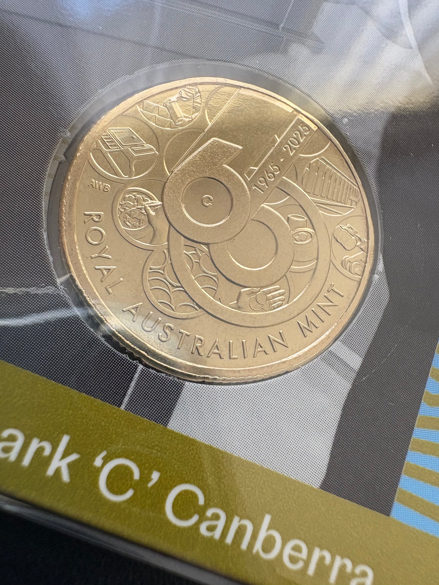 2025 $1 60th Anniversary of Royal Australian Mint C Mintmark - Celebrating Outreach - Mobile Mint