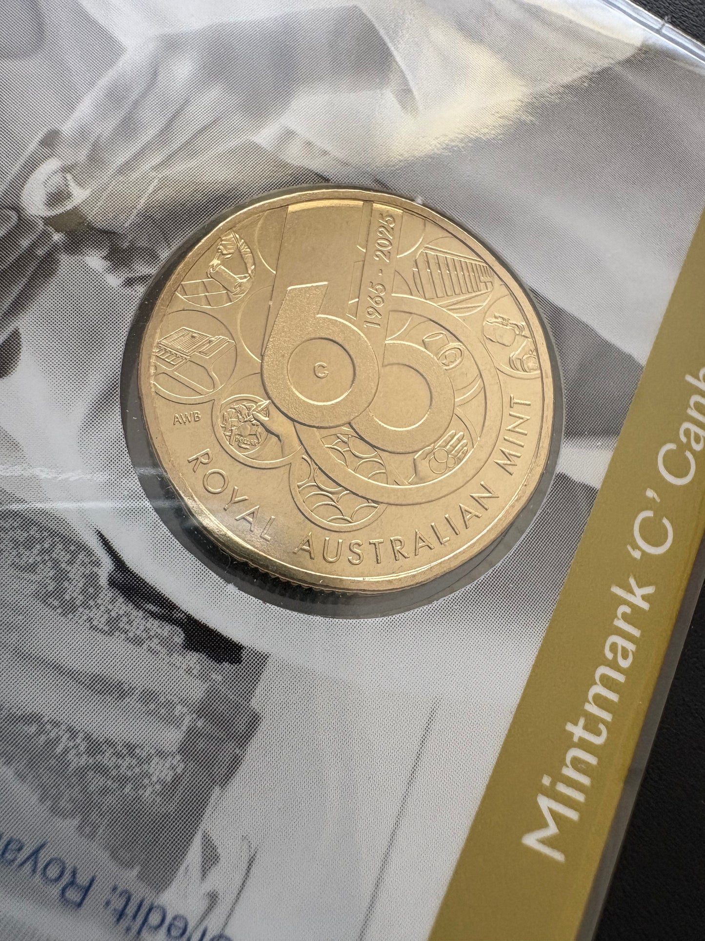 2025 $1 60th Anniversary of Royal Australian Mint C Mintmark - Community Our Collectors