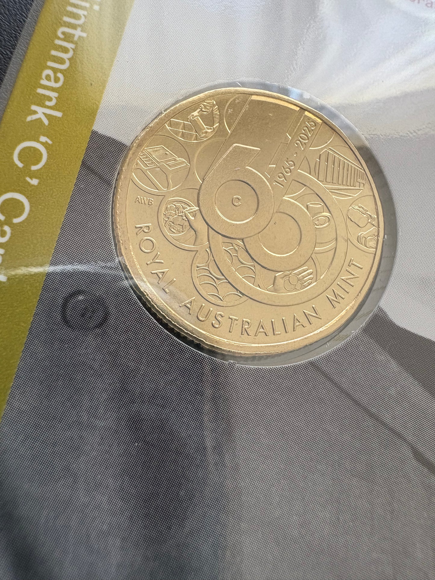2025 $1 60th Anniversary of Royal Australian Mint C Mintmark - Celebrating the Architect - Richard Ure