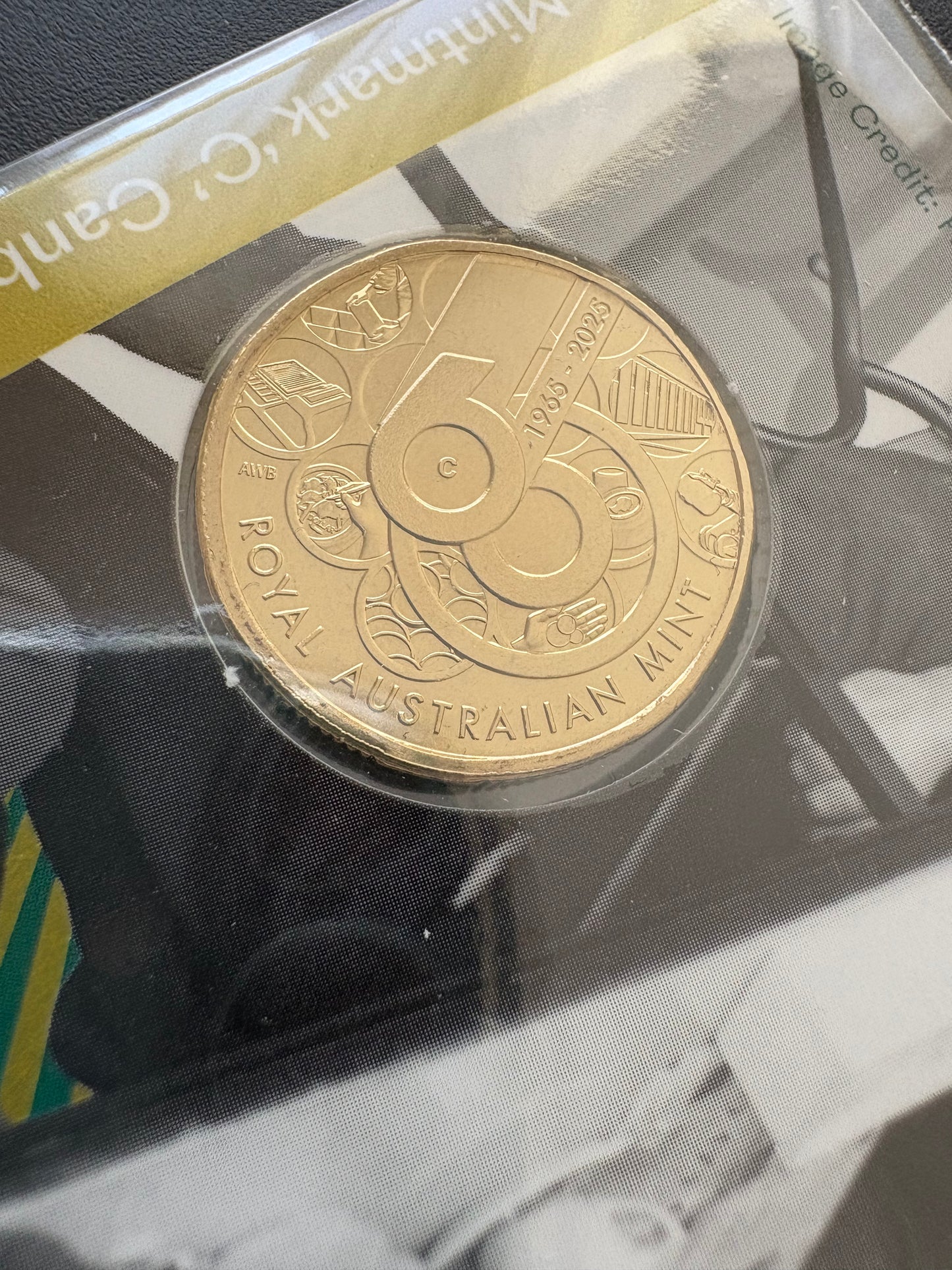 2025 $1 60th Anniversary of Royal Australian Mint C Mintmark - Celebrating Mint Staff - Minties