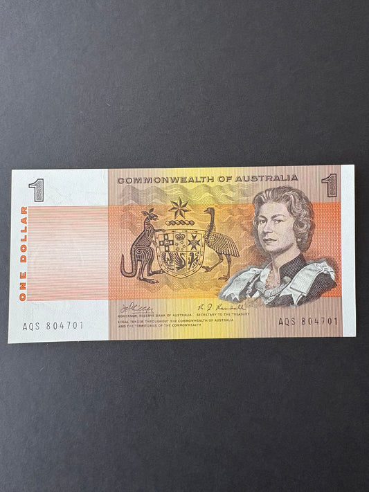 1969 $1 Australia Paper Banknote - Phillips Randall