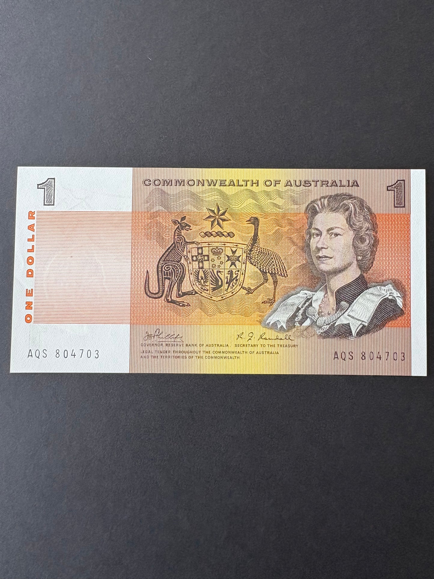 1969 $1 Australia Paper Banknote - Phillips Randall