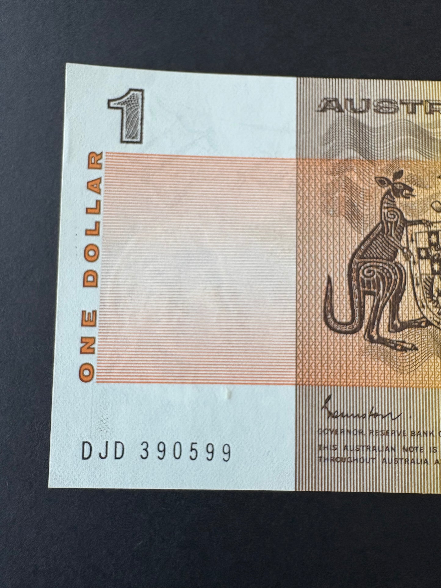 1982 $1 Australia Paper Banknote - Johnston Stone - DJD 390599