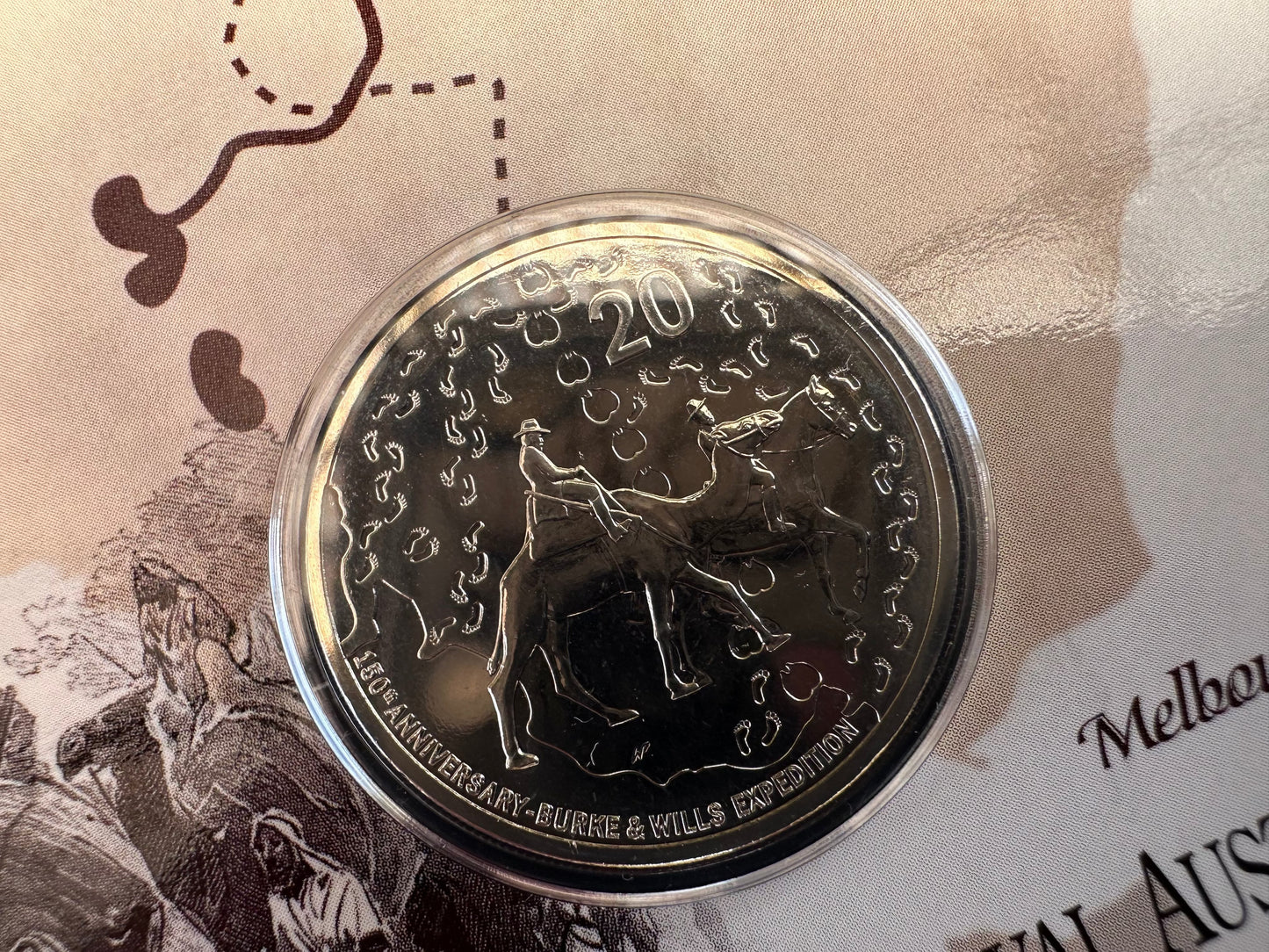 2010 150th Anniversary of the Burke & Wills Expedition Uncirculated 2 Coin Set