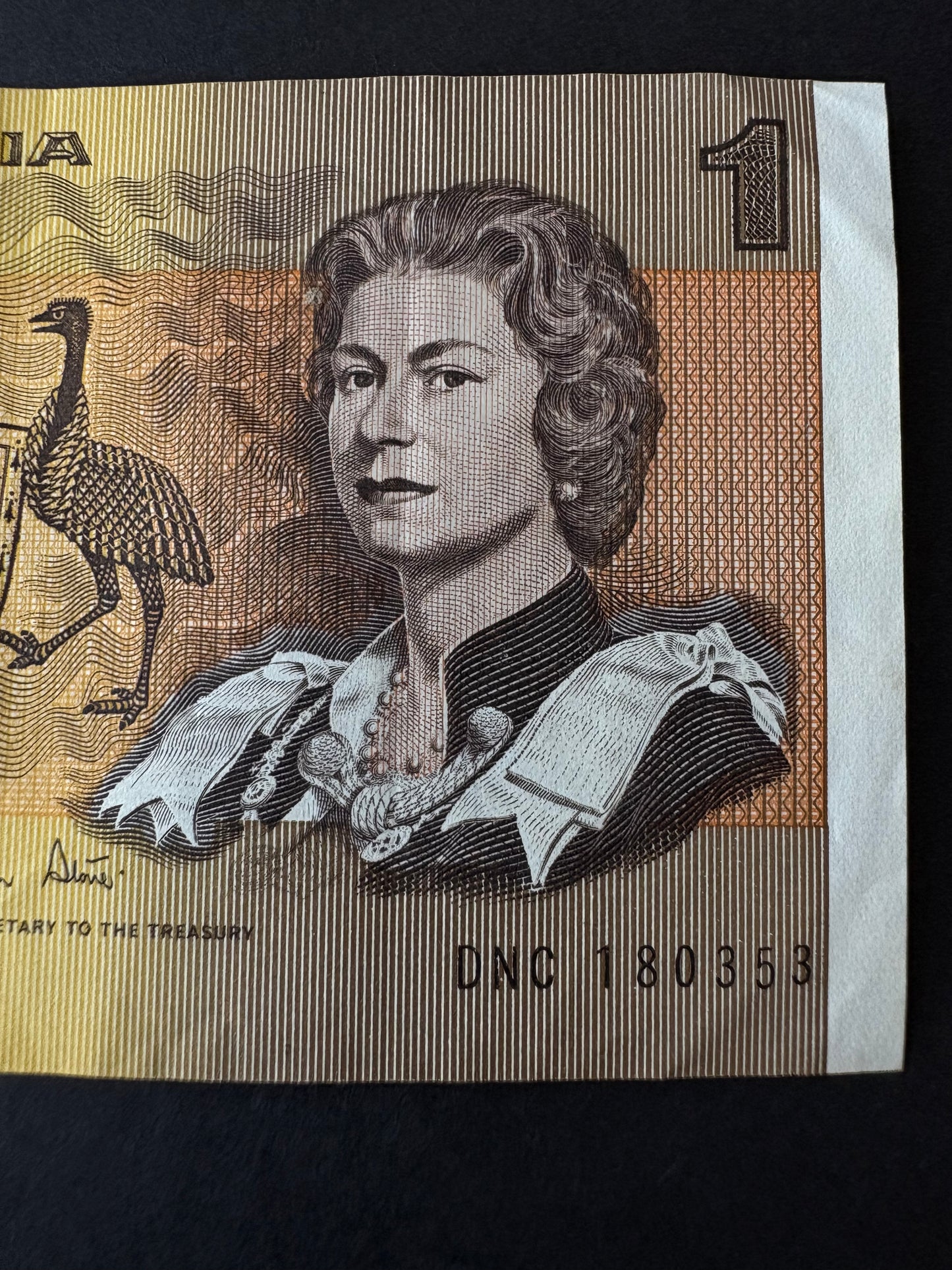 1982 $1 Australia Paper Banknote - Johnston Stone - DNC 180353