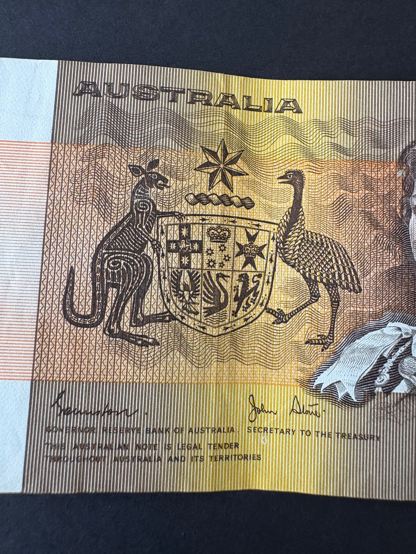 1982 $1 Australia Paper Banknote - Johnston Stone - DNC 180353