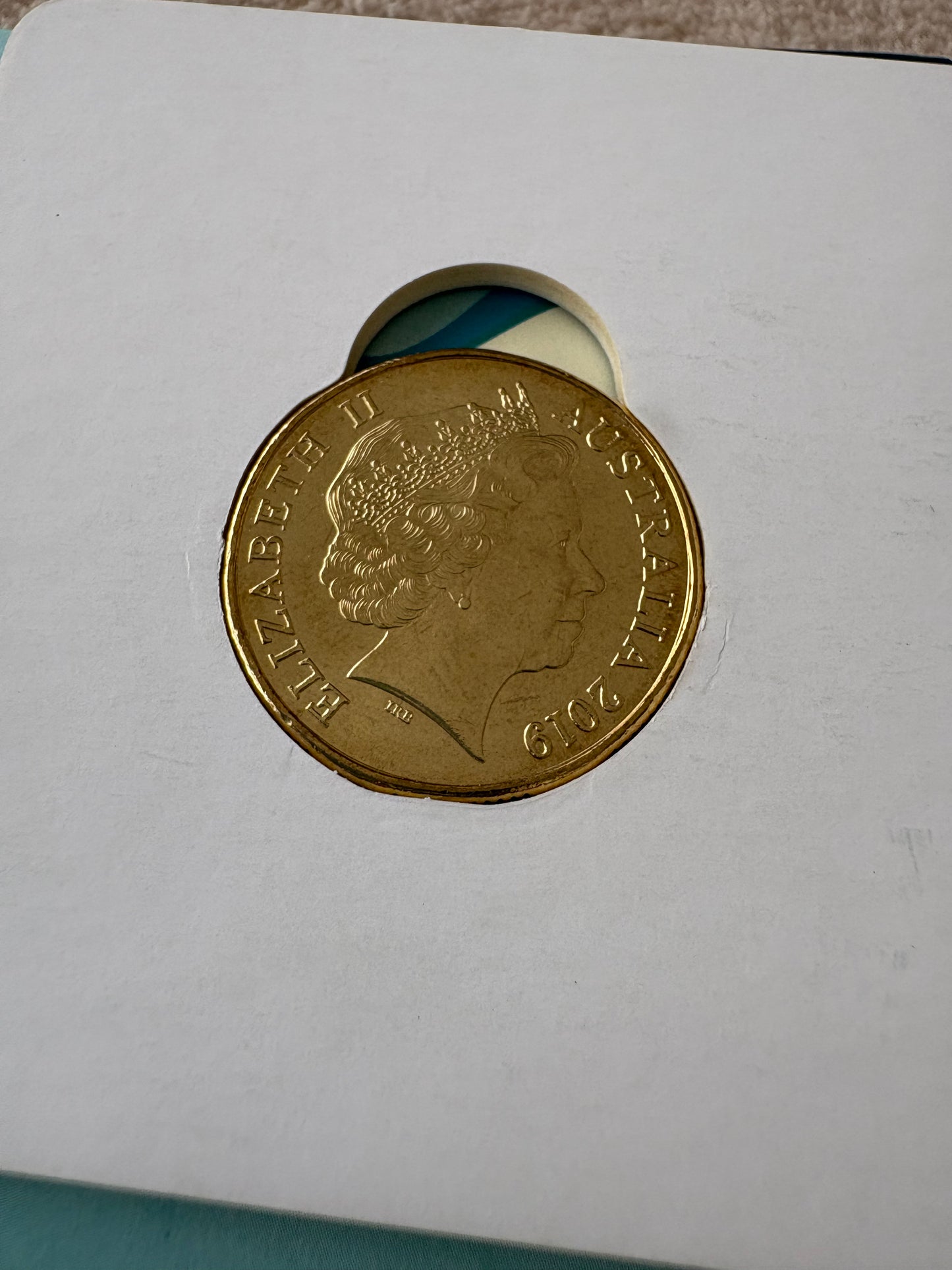 2019 $1 The Great Aussie Coin Hunt - A for Australia Post coin