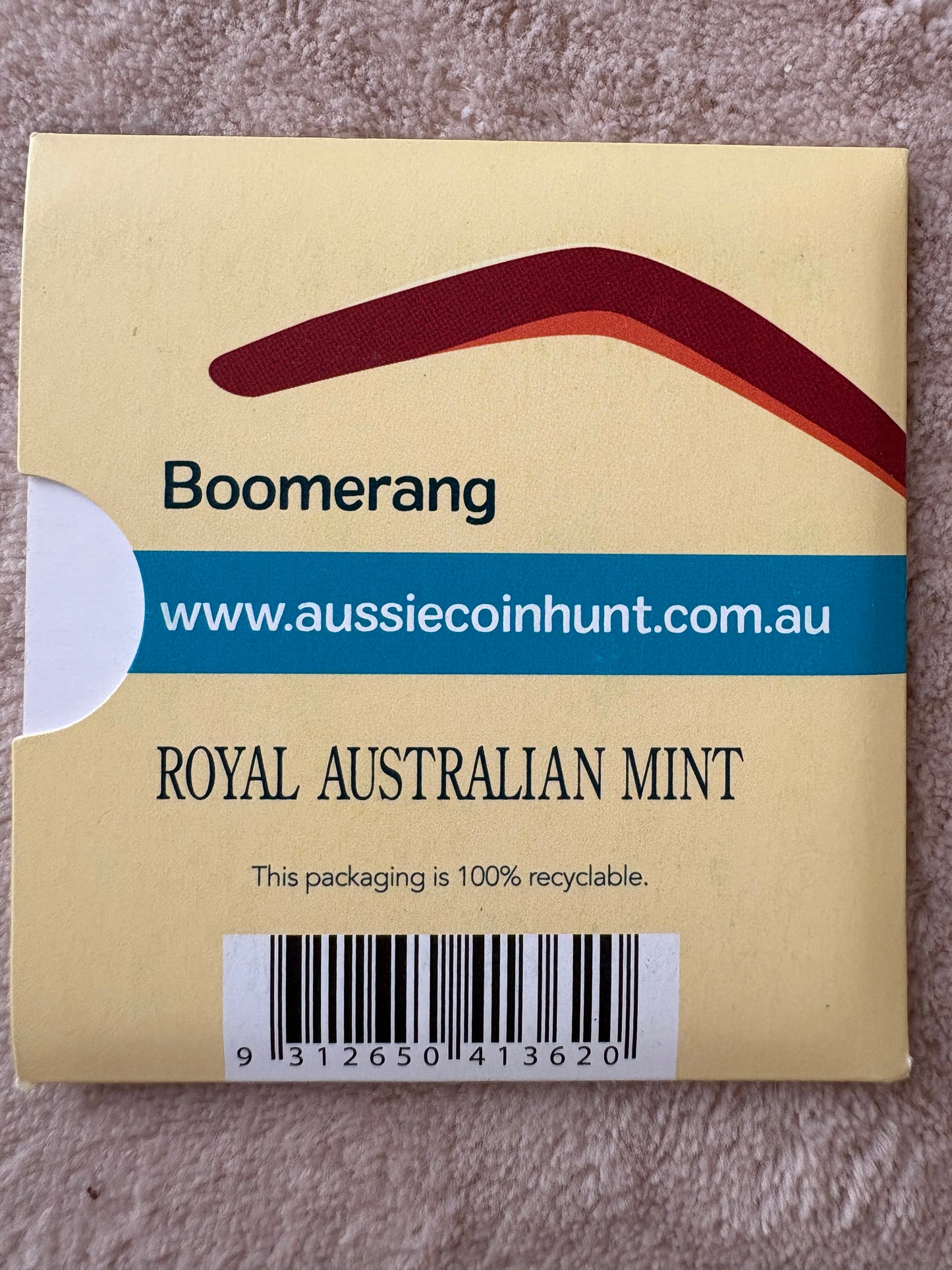 2019 $1 The Great Aussie Coin Hunt - B for Boomerang coin