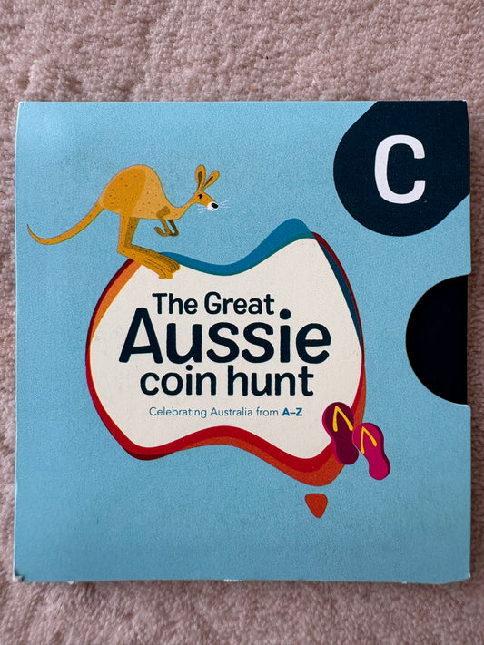 2019 $1 The Great Aussie Coin Hunt - C for Cricket