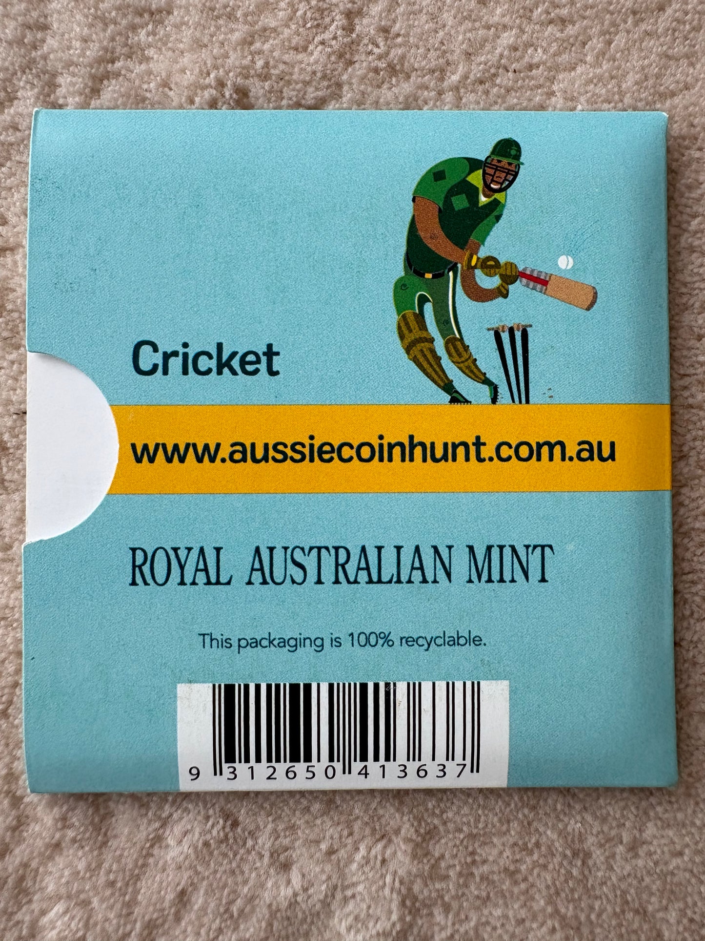 2019 $1 The Great Aussie Coin Hunt - C for Cricket