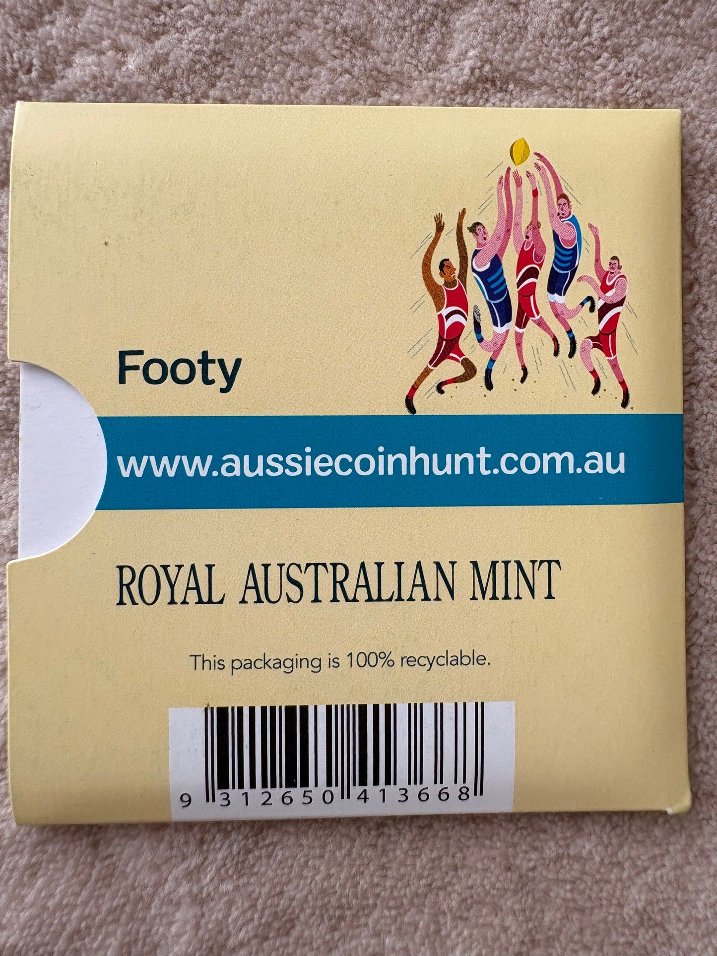 2019 $1 The Great Aussie Coin Hunt - F for Footy