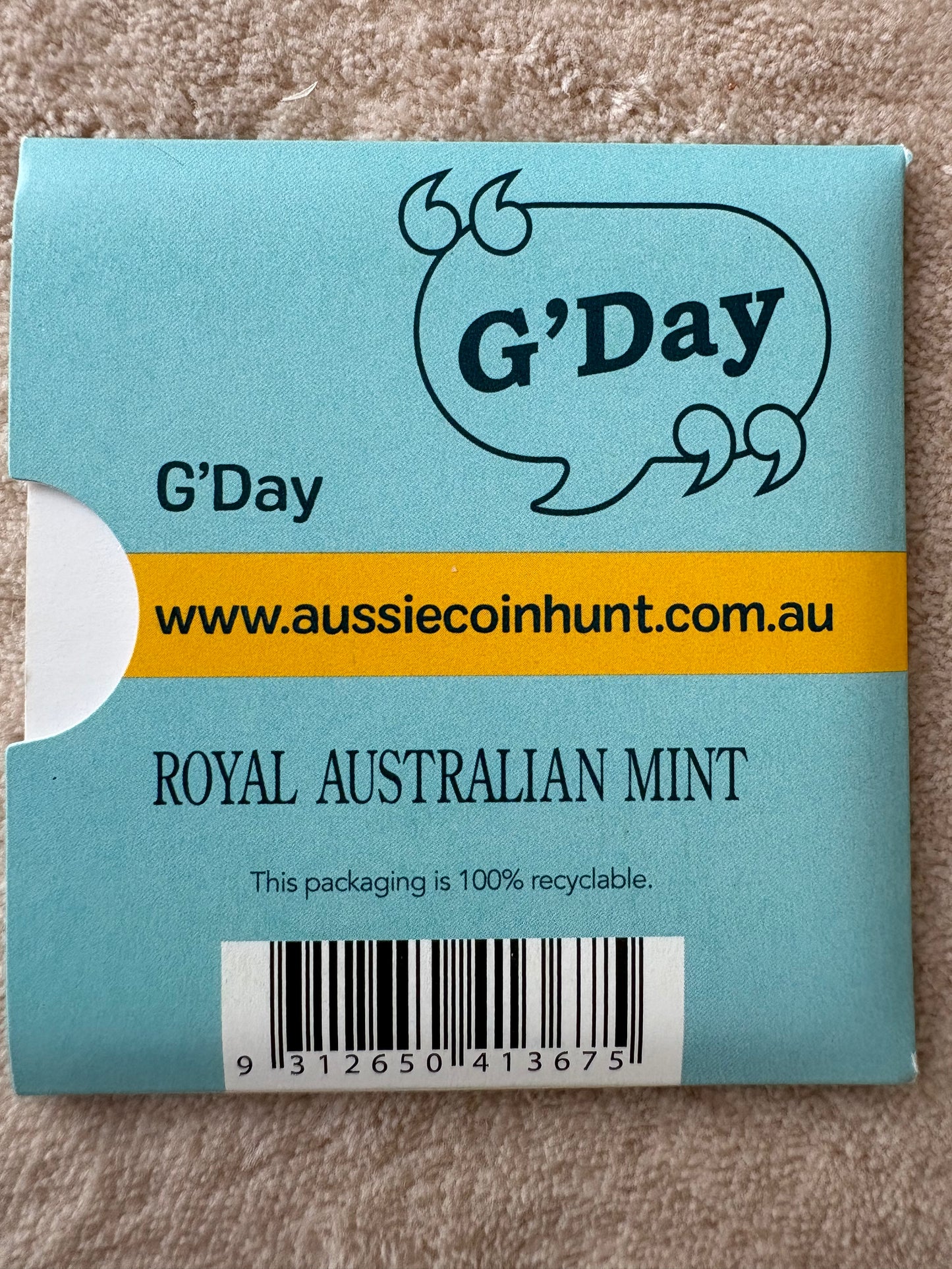 2019 $1 The Great Aussie Coin Hunt - G for G'Day