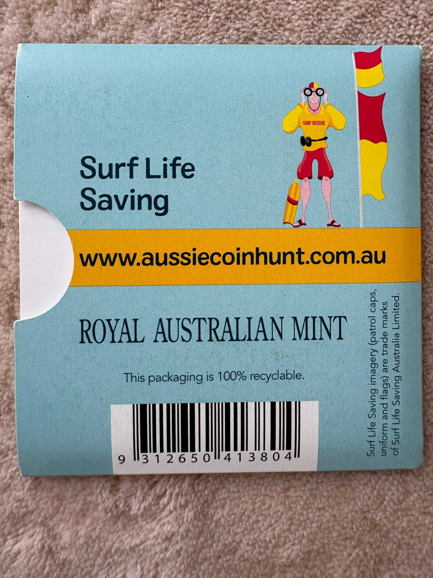 2019 $1 The Great Aussie Coin Hunt - S for Surf Life Saving