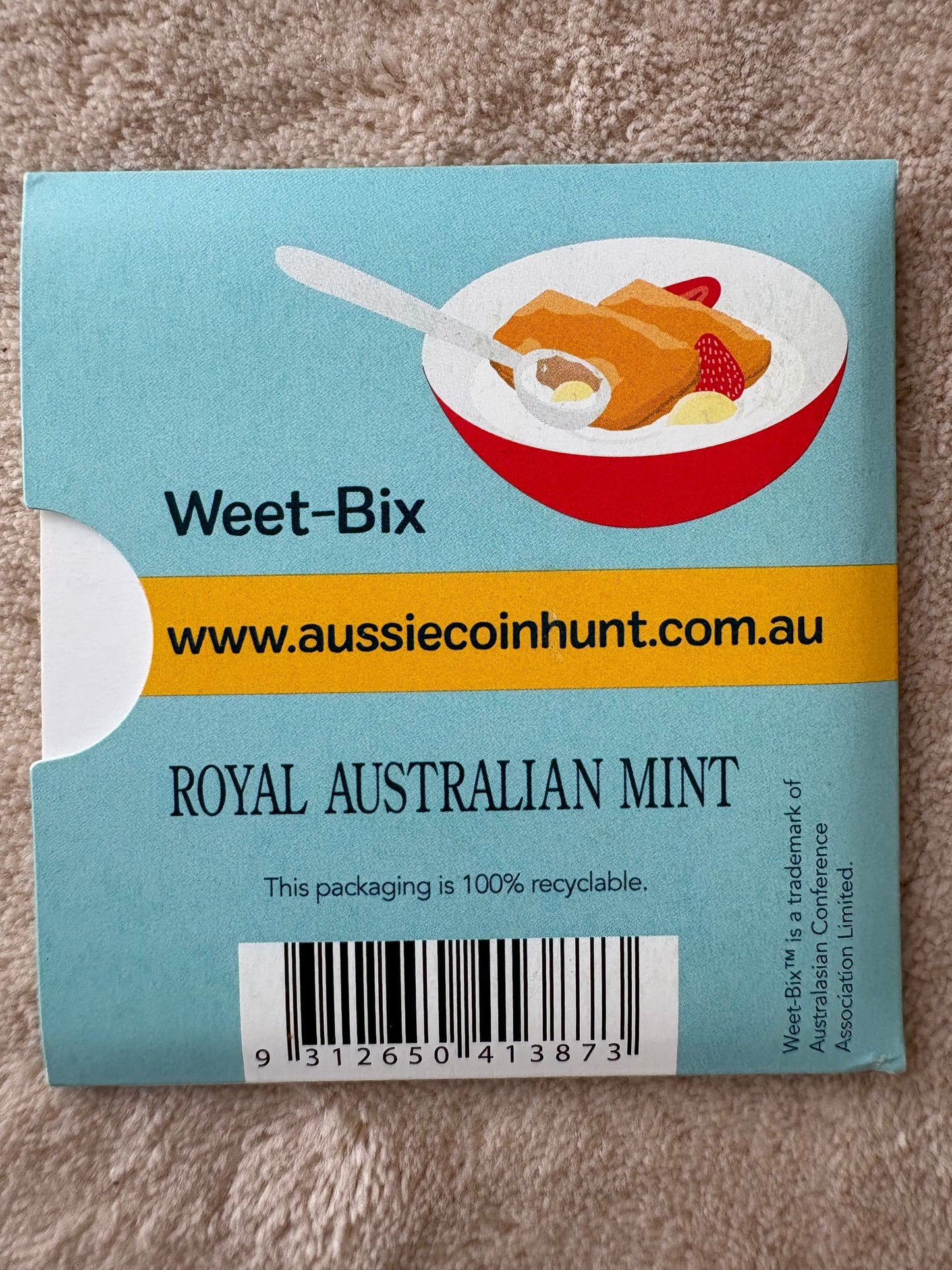 2019 $1 The Great Aussie Coin Hunt - W for Weet-Bix