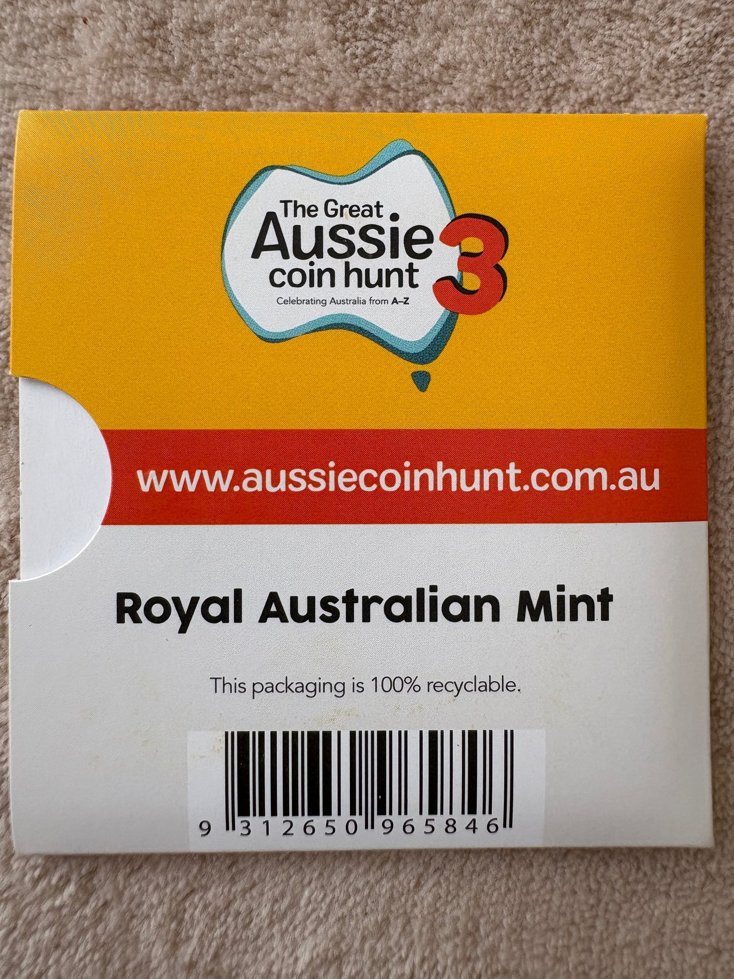 2022 $1 The Great Aussie Coin Hunt 3 - A for Aussie, Aussie, Aussie
