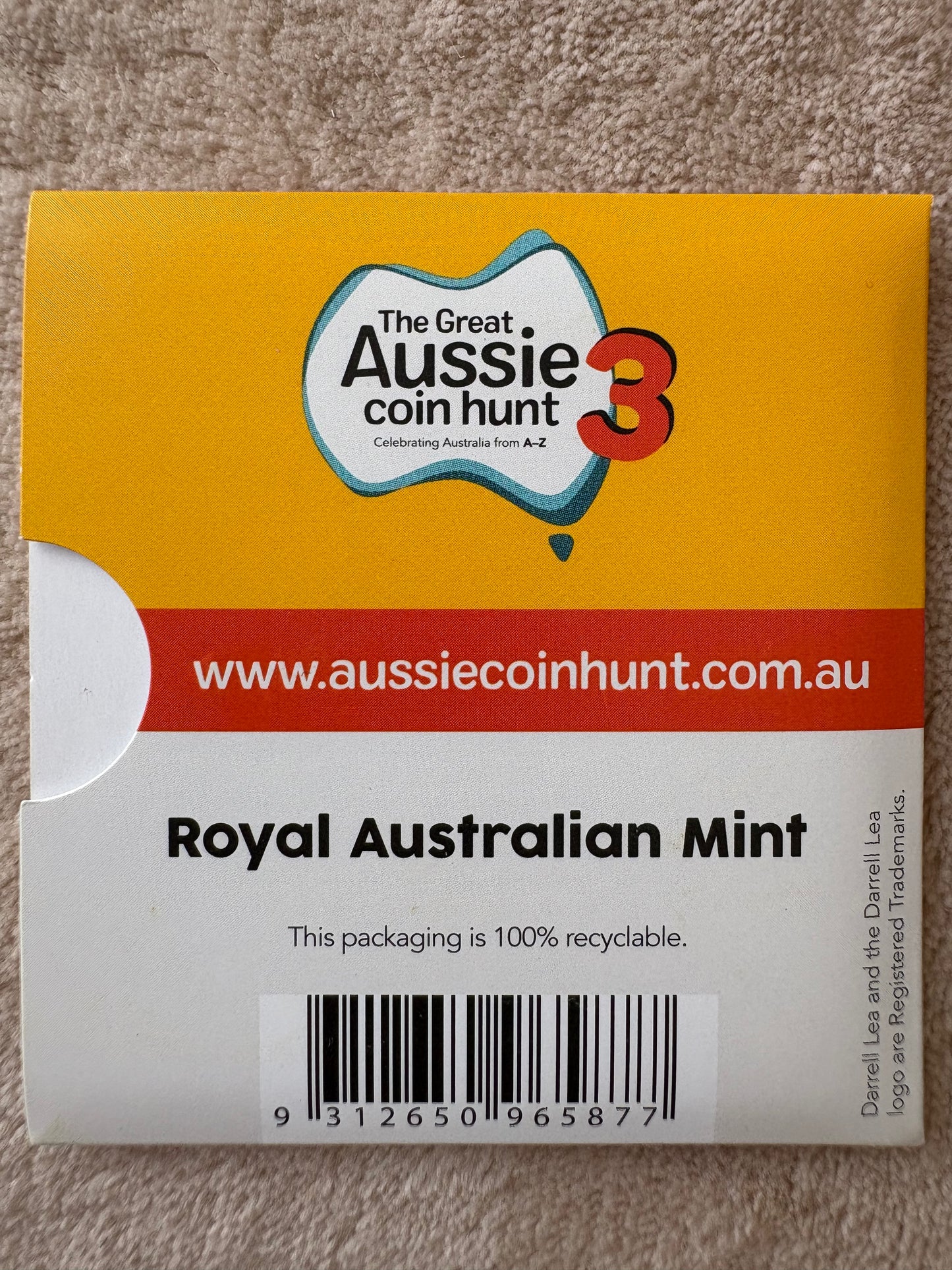 2022 $1 The Great Aussie Coin Hunt 3 - D for Darrell Lea