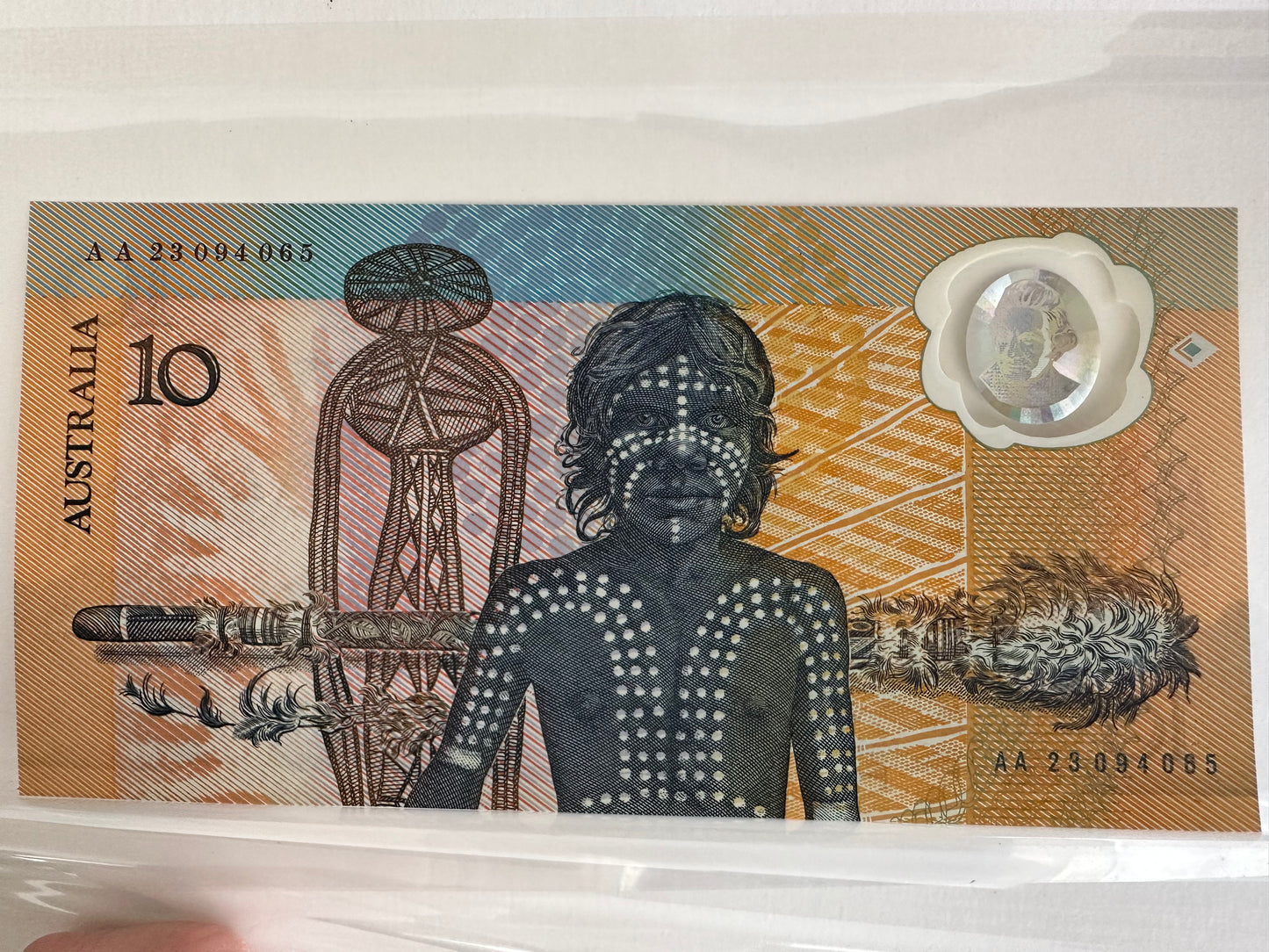 1988 $10 Australian Bicentennial Polymer Banknote - Collector Issue Consecutive pair