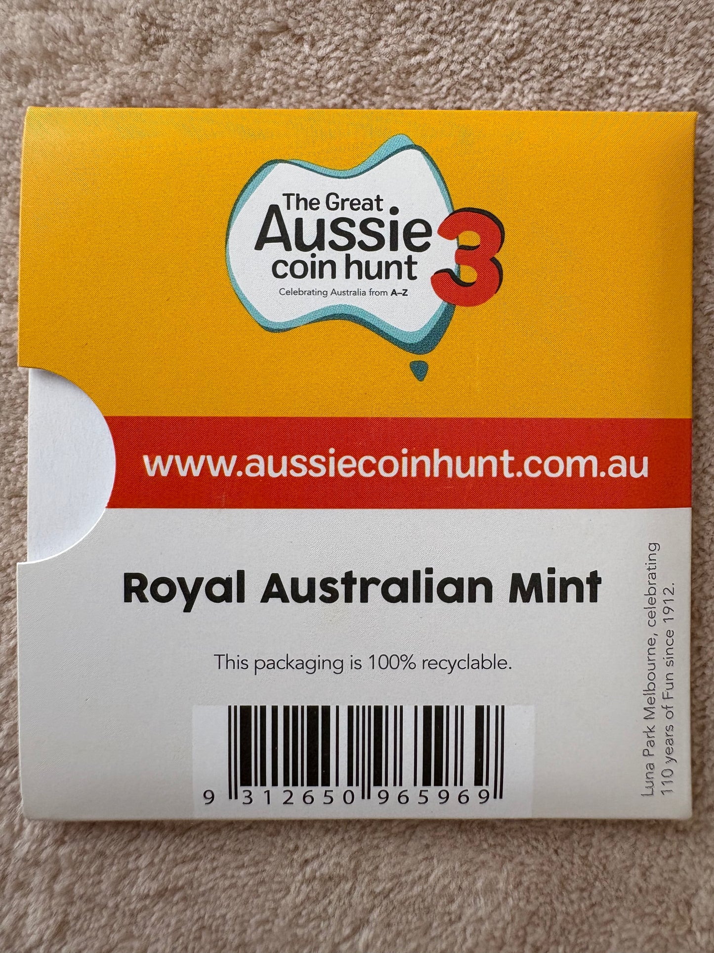 2022 $1 The Great Aussie Coin Hunt 3 - L for Luna Park Melbourne