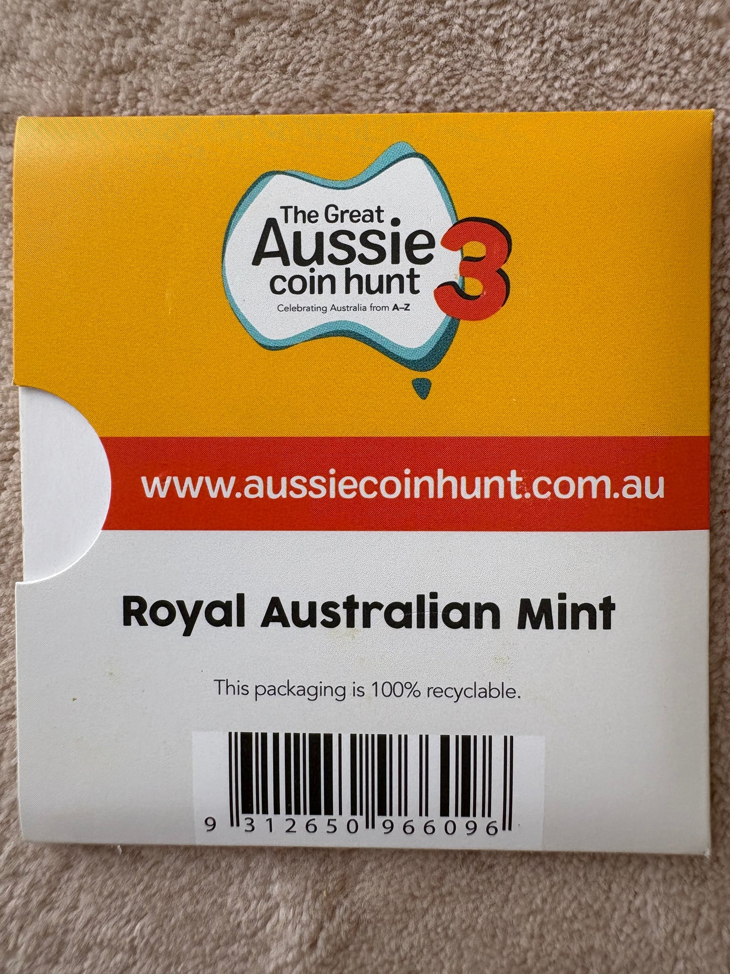 2022 $1 The Great Aussie Coin Hunt 3 - Y for Yarra Valley