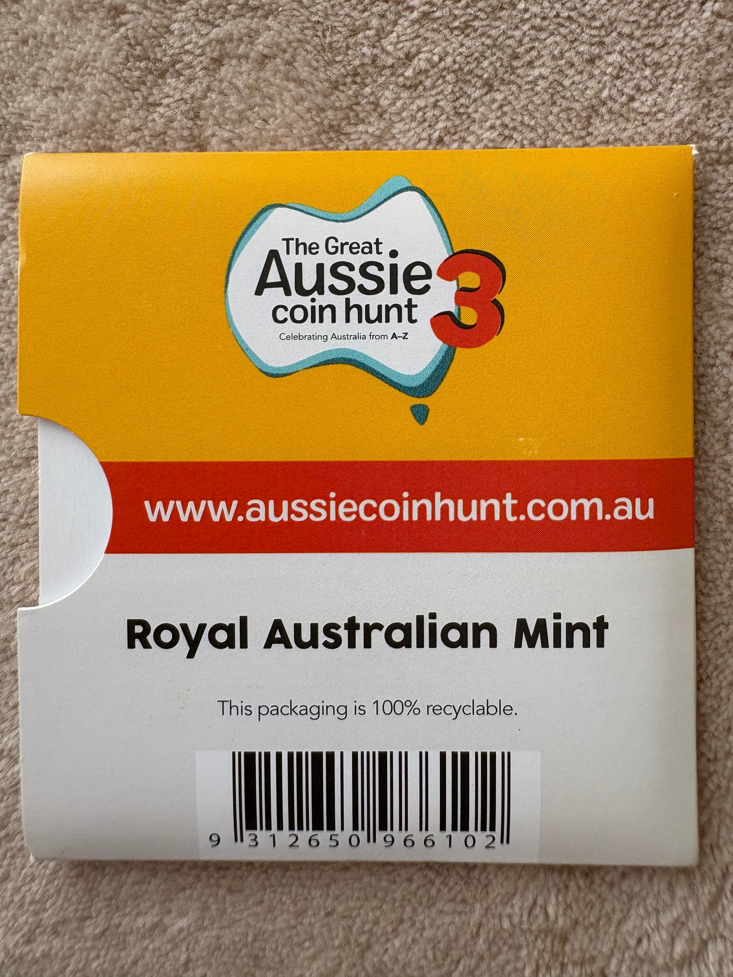 2022 $1 The Great Aussie Coin Hunt 3 - Z for Zebra Finch