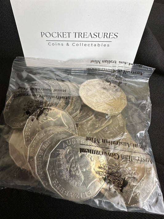 2017 50 cent Pride & Passion Eddie Mabo Royal Australian Mint 20 Coin Bag