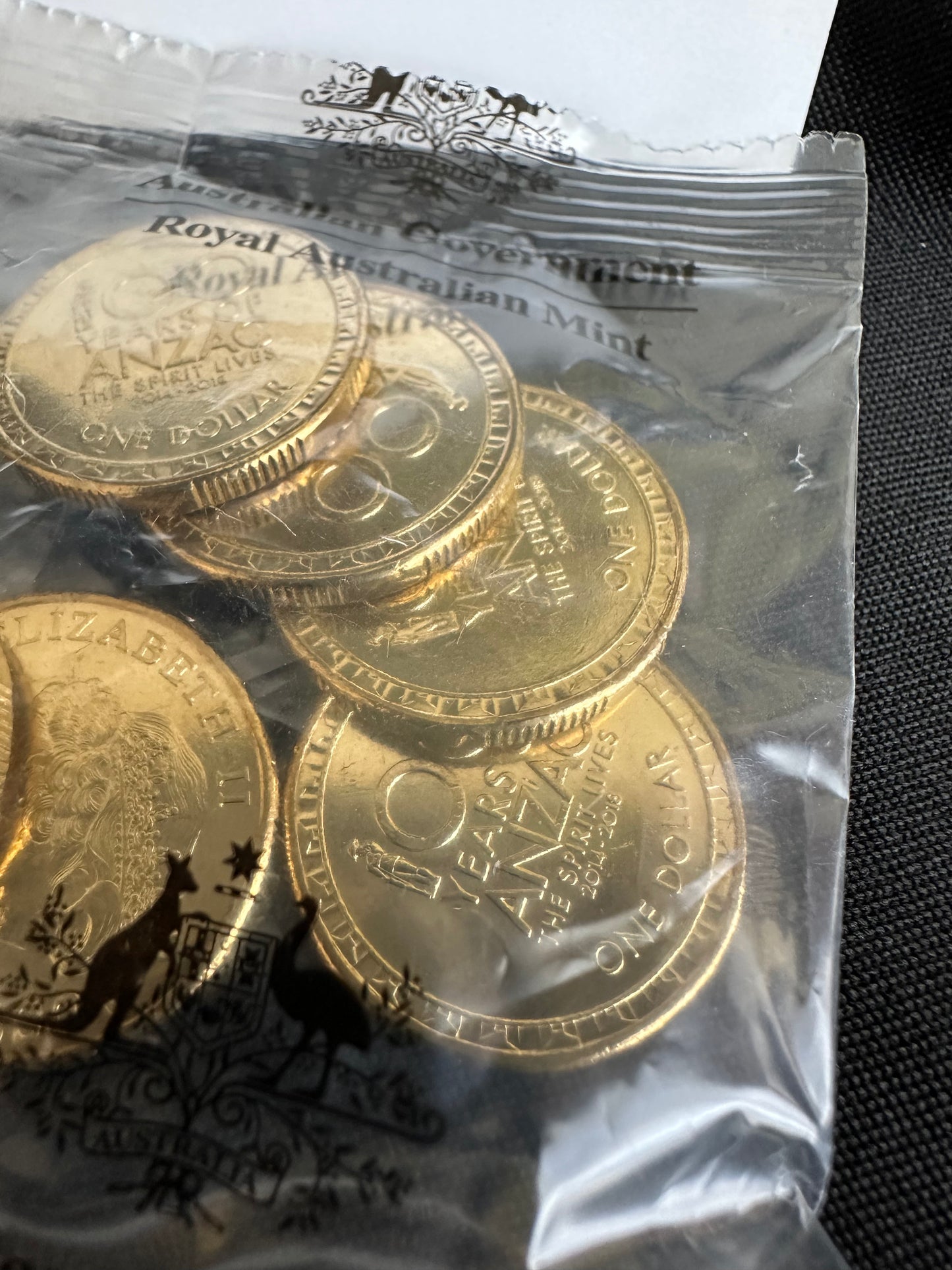 2018 Royal Australian Mint $1 100 Years of ANZAC The Spirit Lives On Mint Bag of 10 Uncirculated Coins