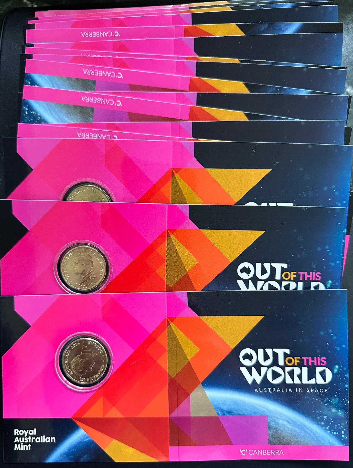2024 $1 Australia In Space Out Of This World Uncirculated C Mintmark Coin