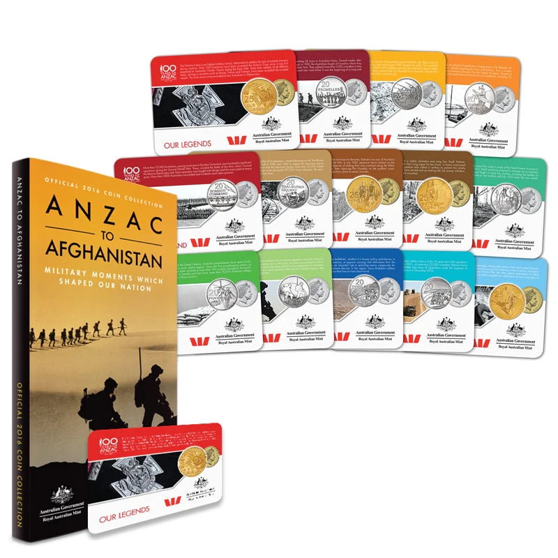 2016 ANZACS to Afghanistan 14 coin set