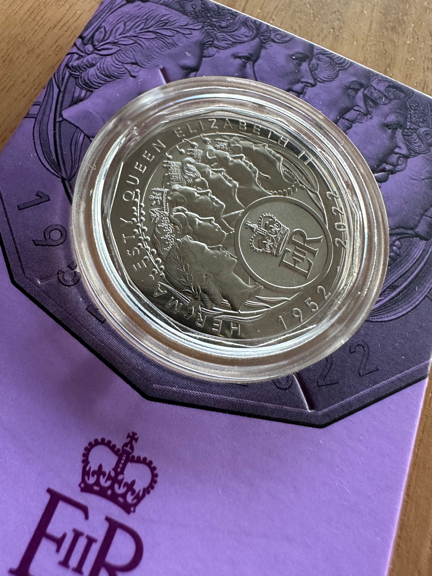 2023 50 cent Elizabeth Regina HM Queen Elizabeth II Commemoration UNC