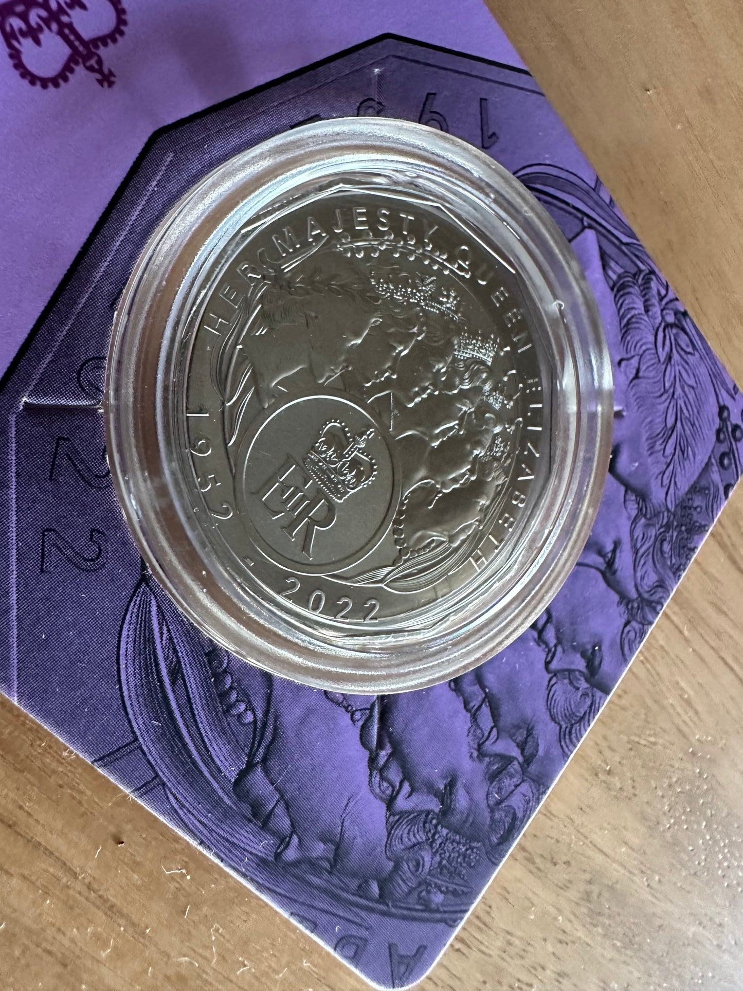 2023 50 cent Elizabeth Regina HM Queen Elizabeth II Commemoration UNC