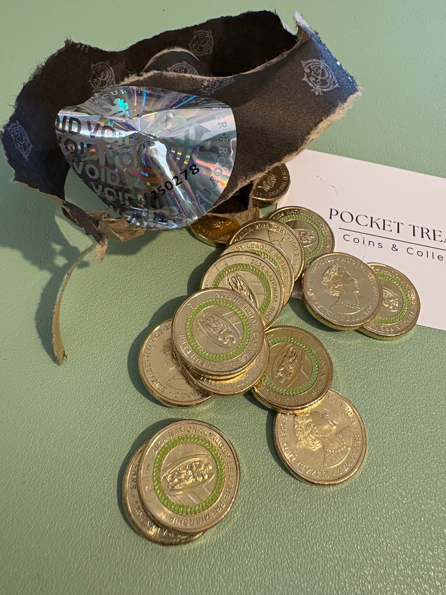 2024 NRL and NRLW Premiership $2 Collectable Coloured Coin