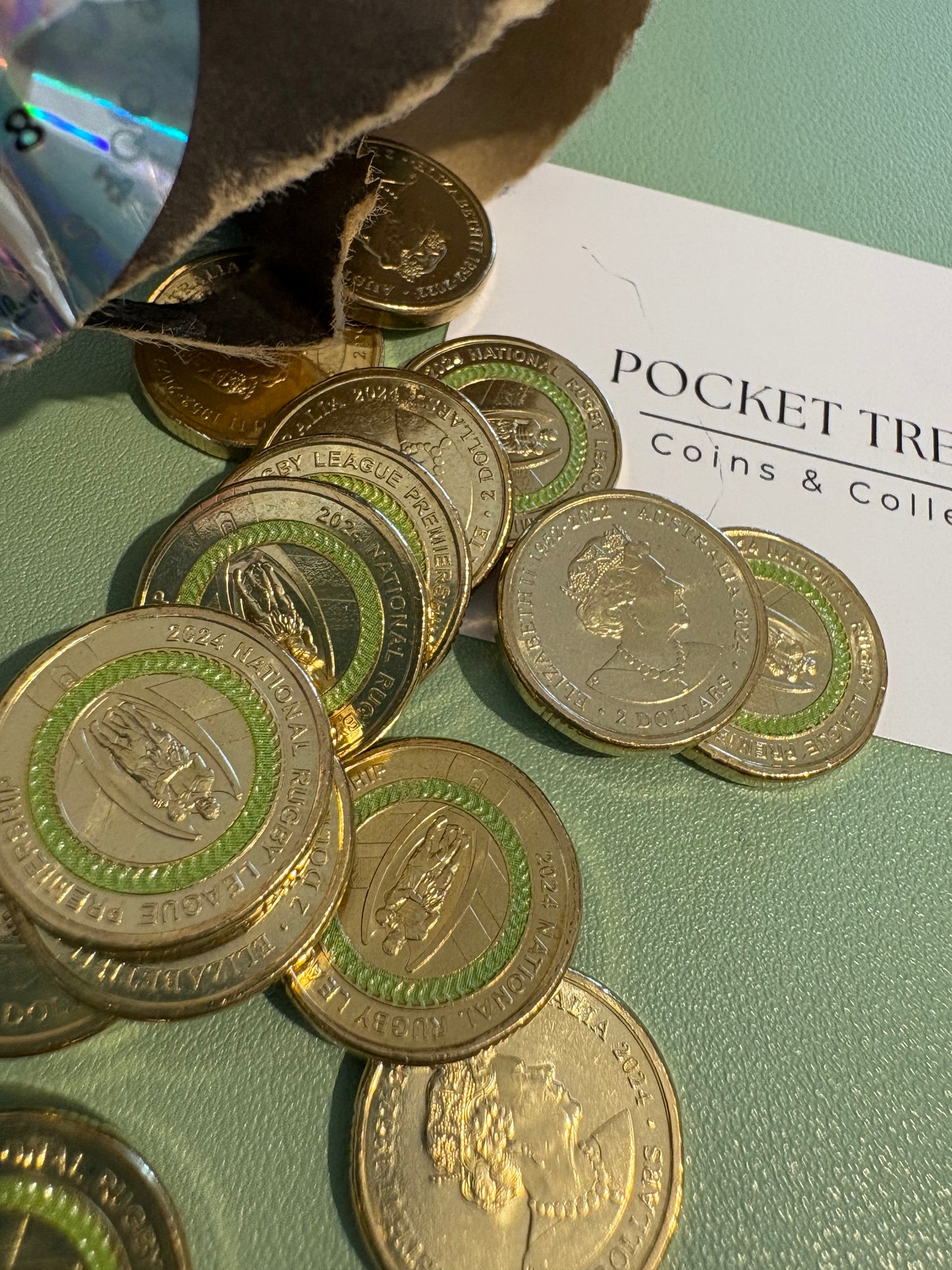 2024 NRL and NRLW Premiership $2 Collectable Coloured Coin